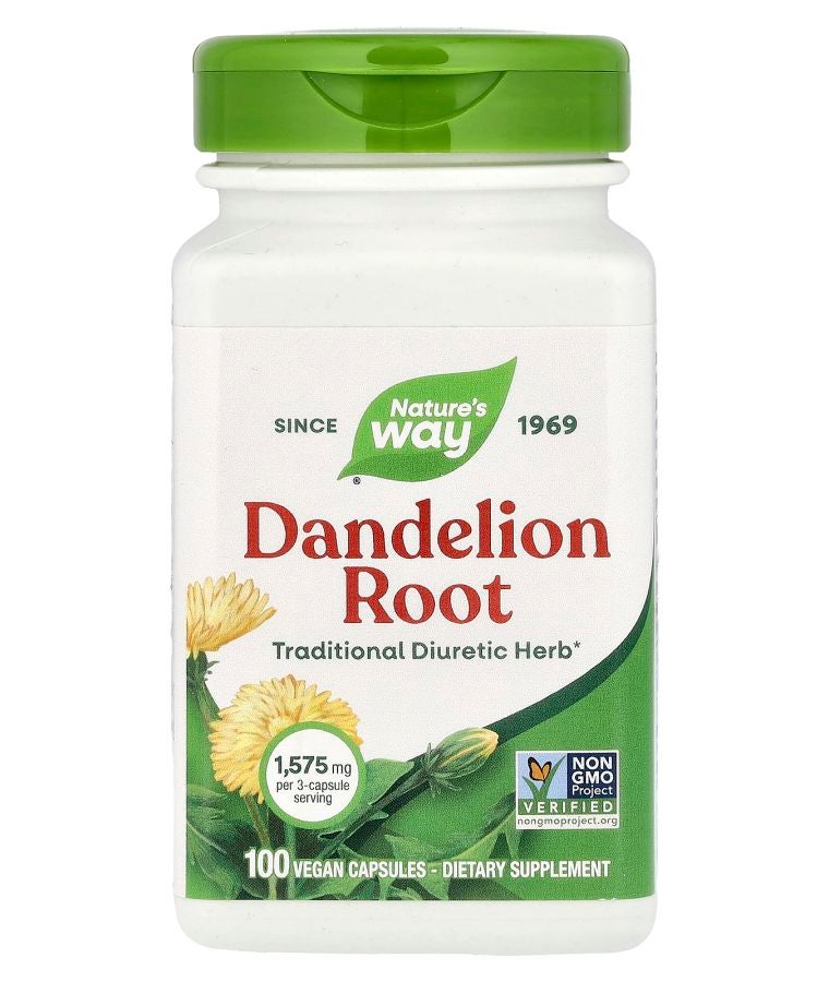 Dandelion Root 100 Vegan Capsules (525 mg per Capsule)