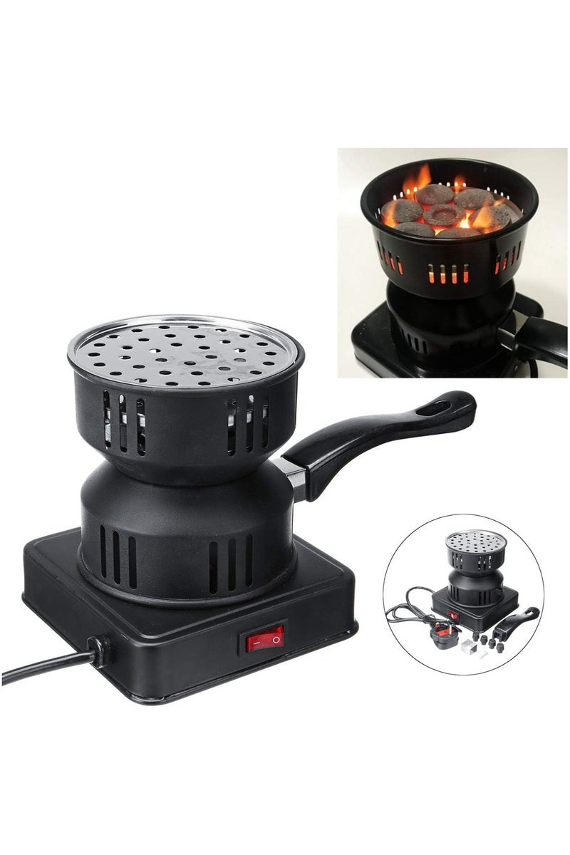 Kimaya Electric Charcoal Starter, Charcoal Hot Plate 600W, Black - Image 1