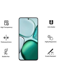 Waldic Honor X9c Smart 2 Pack Screen Protector Honor X9c Smart | Tempered Glass Available in Combo Pack Compatible with Honor X9c Smart | Screen Protector Full HD Quality Tempered Glass Anti-Scratch Edge to Edge Coverage with Easy Installation Kit - Black  - Image 2