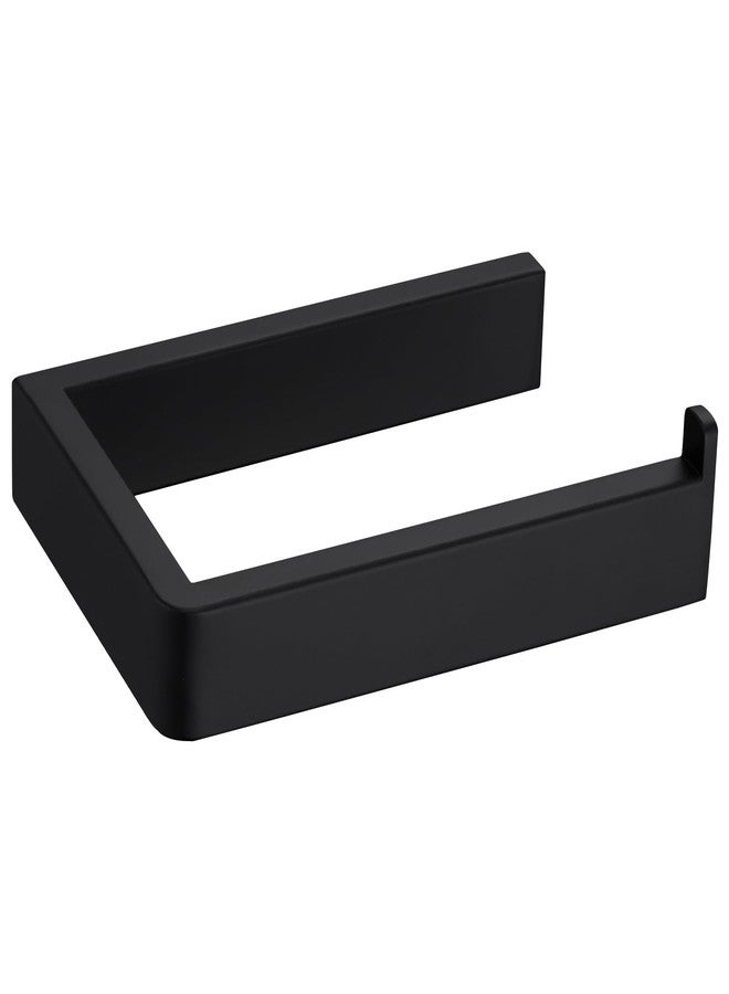 APLusee Matte Black Toilet Paper Holder, 304 Stainless Steel Tissue Hanger, Wall Mounted - Image 1