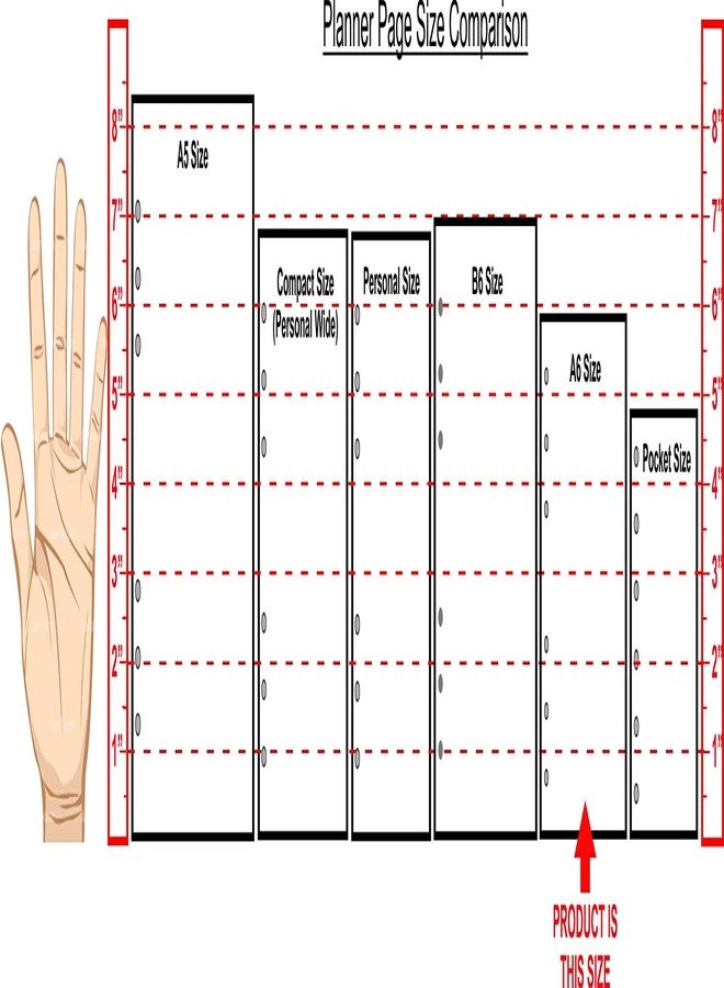 Handy Forms A6 Size to-Do List Planner Insert, for 6-Ring Binders (4.1" x 5.8"). This is A European Standard A6 Size. Your A6 May BE Different. Please See Images. - Image 3