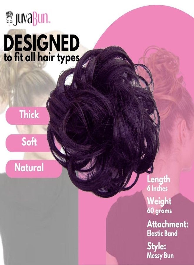 Juvabun Messy Bun Hair Piece - Black| Hair Pieces for Women & Men| Messy Bun Hair Piece | Everyday Wear | Washable & Realistic| Synthetic Messy Hair Bun |Black - Image 5