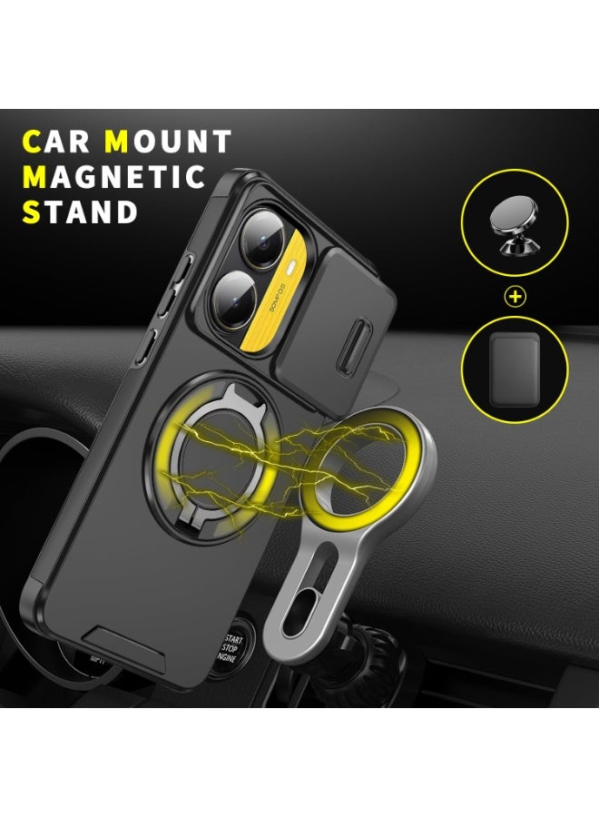 general Xiaomi Poco X7 Pro 5G Case – Shockproof Cover with Sliding Camera Cover & 360° Swivel Stand, Anti-fingerprint Silicone and Cushioning - Image 4
