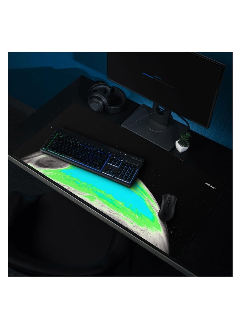 HUE PAD HUEPAD GALAXY SERIES Premium Mousepad HYDRAGLIDE Fabric Gaming Mousepad XL Desk Pad or Desk Mat with Carry Case Tube JUPITER 2 COLD X-Large  - Image 5