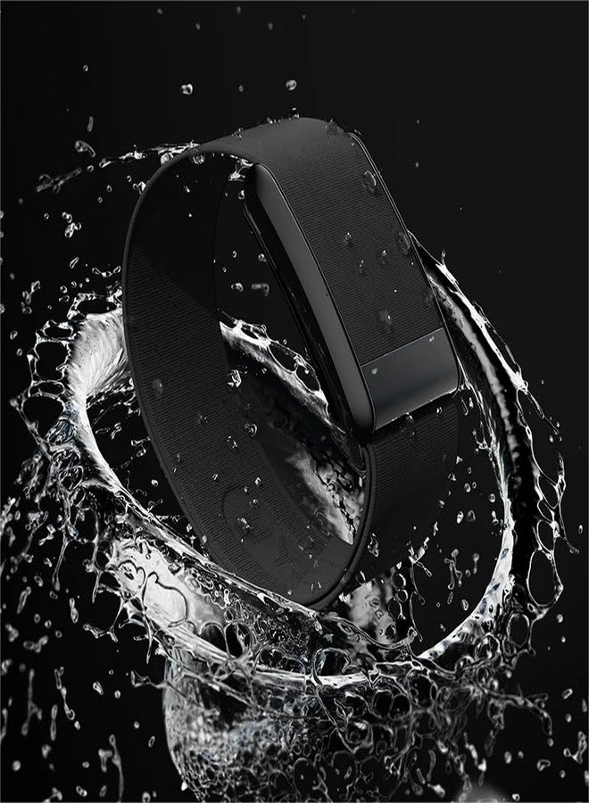DADO HydroKnit Nylon Sport Band Compatible with Whoop 4.0 | Soft, Elastic, Fast-Drying, Water-Resistant, and Comfortable Replacement Strap for Active Lifestyles (Black) - Image 3