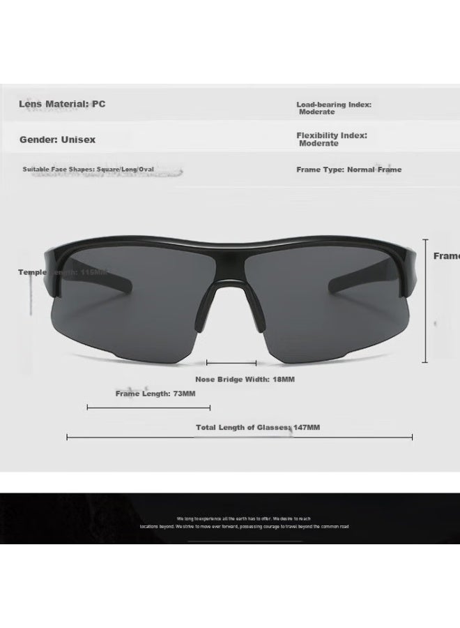 LOVECRAFT Lovecraft Cycling Sunglasses 1623 - White Frame Green Lens Unisex Bike Goggles Uv Protection Windproof Sandproof Running Specialized  - Image 3