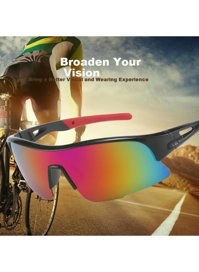 LOVECRAFT Lovecraft Cycling Sunglasses 1623 - White Frame Green Lens Unisex Bike Goggles Uv Protection Windproof Sandproof Running Specialized  - Image 1