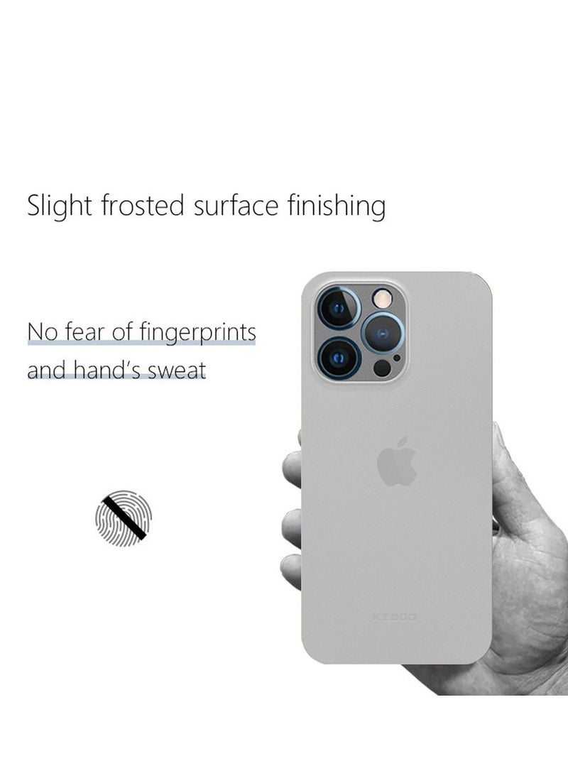 KZDOO - iPhone 14 Pro Max Case Air Skin Series Ultra Slim Frosted Anti Slip Back Cover Full Coverage Camera Lens Protection 6.7 inch Clear - Image 1