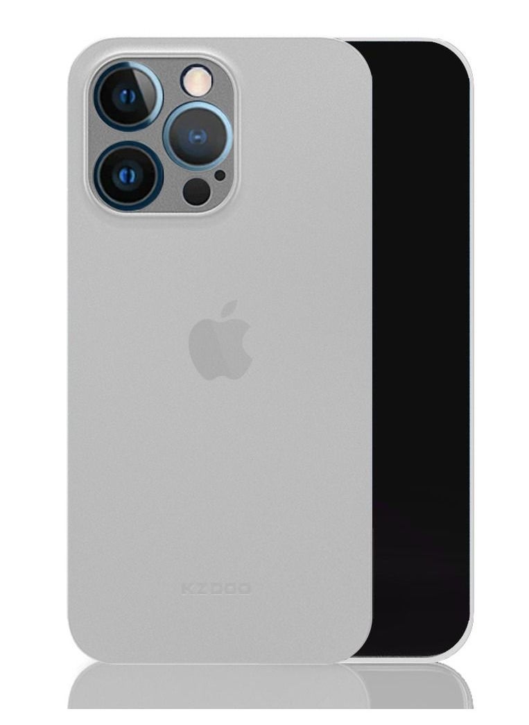 KZDOO - iPhone 14 Pro Max Case Air Skin Series Ultra Slim Frosted Anti Slip Back Cover Full Coverage Camera Lens Protection 6.7 inch Clear - Image 1