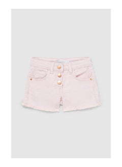 Younger Girls Button Up Denim Short