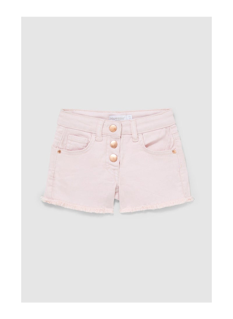 Blue zoo - Younger Girls Button Up Denim Short - Image 1