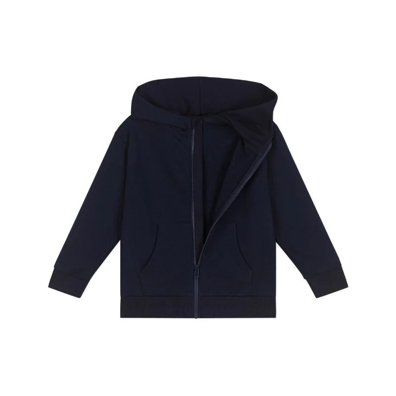 بيتي باتو Children'S Plain Cotton Zip-Up Hoodie