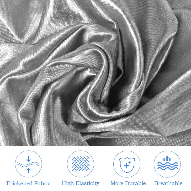 Zelimun Knee Pillow Cover 9.8" x9.8" x5.9", Leg Pillowcase Replacement, Contour Pillowcase for Heart Shaped Knee Pillow (Grey) - Image 5