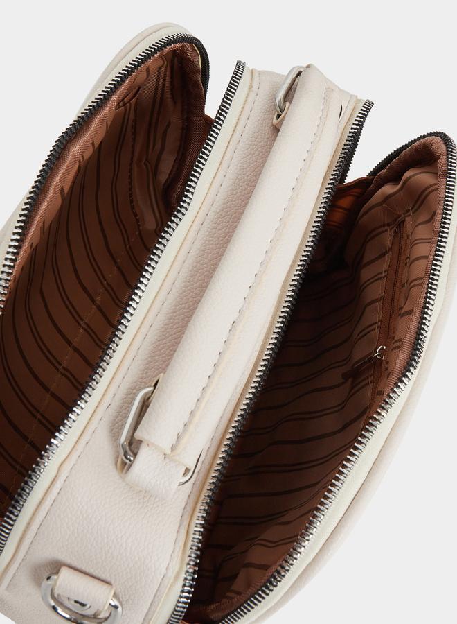 Styli Solid Handbag with Adjustable Strap - Image 5