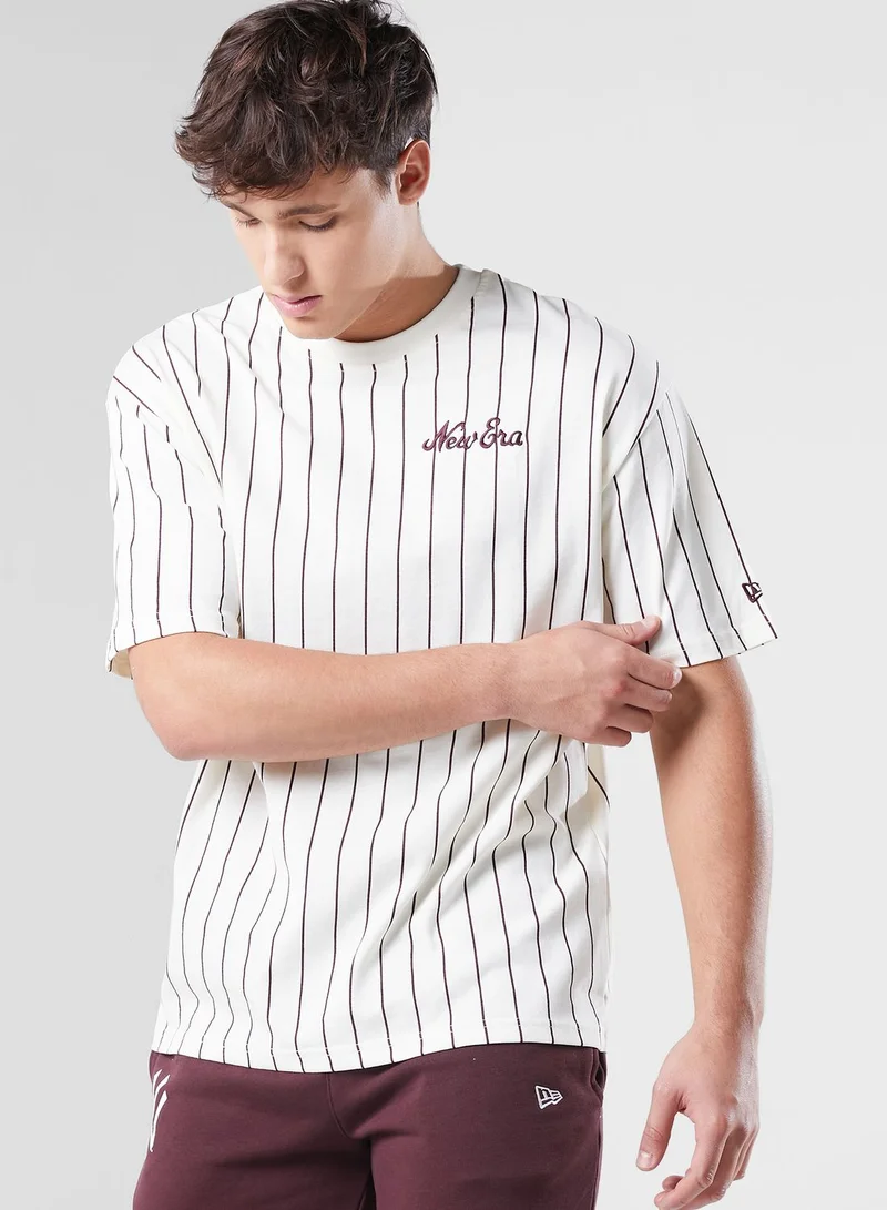 NEW ERA Oversized Pinstripe T-Shirt