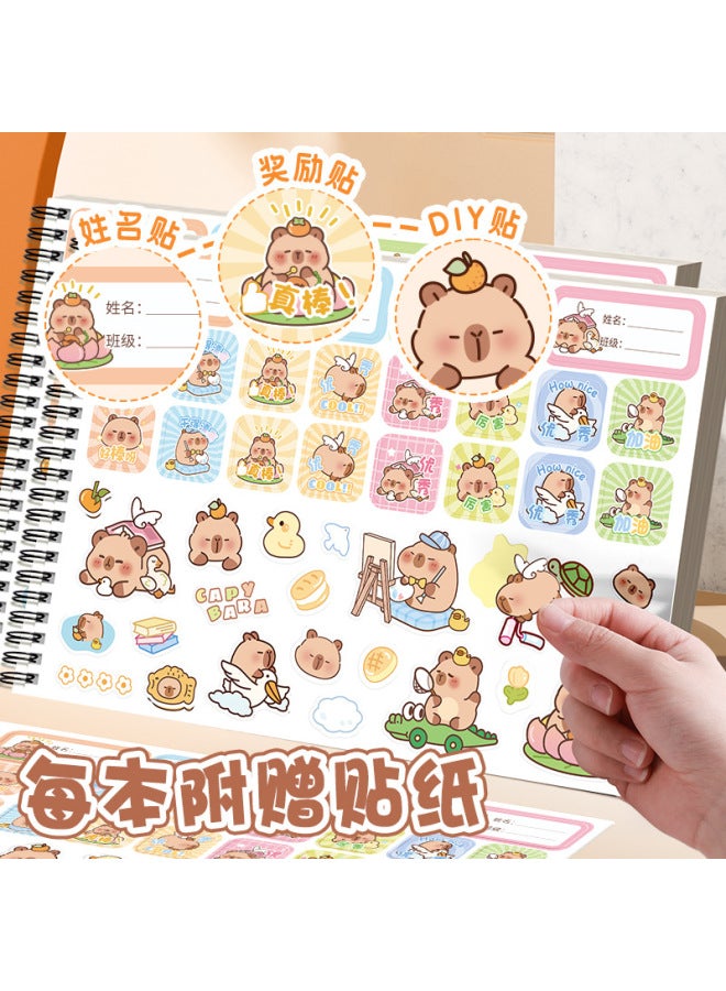 Kaba Bear Children's Picture Book Kindergarten A4 Coil Drawing Book Primary School Students Art Painting Book Thickeneded Opaque Coloring Drawing Book - Image 2
