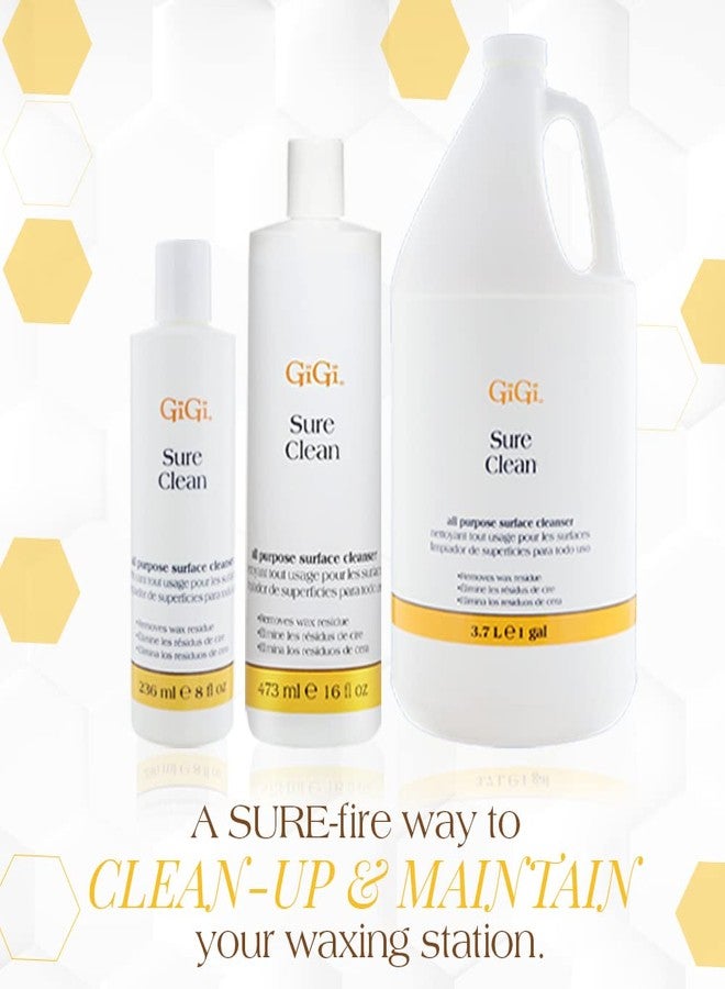 GIGI Sure Clean Wax Residue Remover, All-Purpose Surface Cleaner for Warmers, Salon & Spa Equipment, Removes Build-Up, 16 fl oz - Image 3