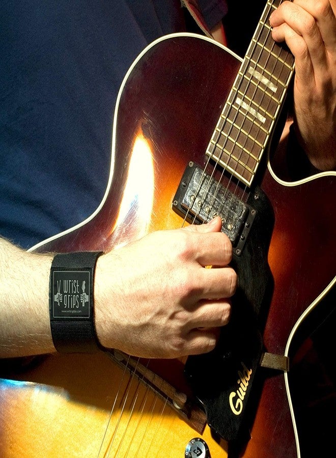 WristGrips أربطة ضغط للمعصم للموسيقيين | تخفيف آلام متلازمة النفق الرسغي والتهاب الأوتار والتهاب المفاصل - Image 4