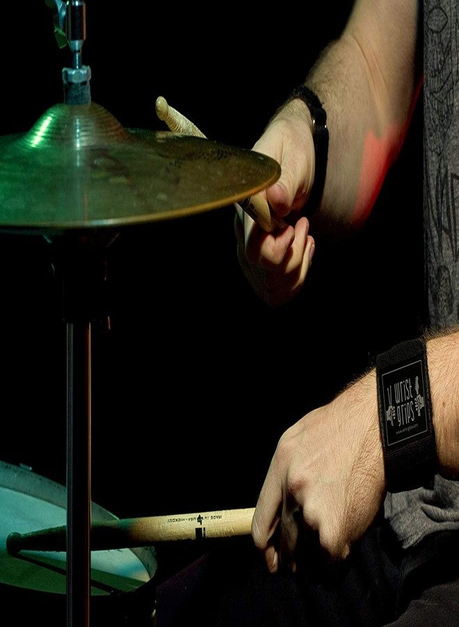 WristGrips أربطة ضغط للمعصم للموسيقيين | تخفيف آلام متلازمة النفق الرسغي والتهاب الأوتار والتهاب المفاصل - Image 2