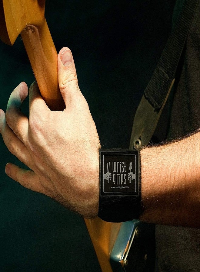WristGrips أربطة ضغط للمعصم للموسيقيين | تخفيف آلام متلازمة النفق الرسغي والتهاب الأوتار والتهاب المفاصل - Image 1