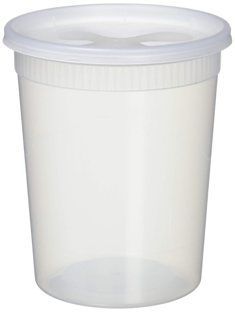 YW COMINHKR02572325 Sets 32oz Plastic Soup/Food Container with lids - Image 4