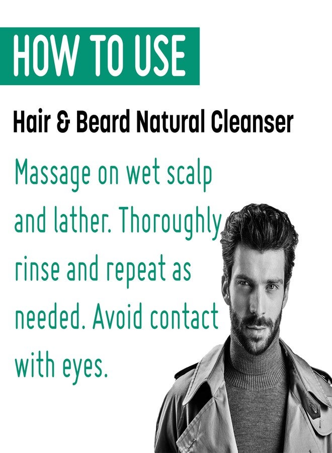 Framesi Barber Gen Hair & Beard Natural Cleanser Shampoo, 8.4 fl oz, Men's Natural Shampoo - Image 2