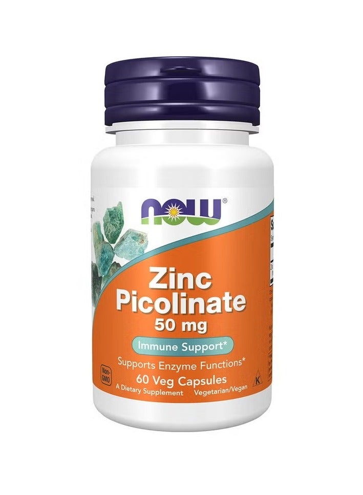 now zinc picolinate 50 mg Veg Capsules 60s
