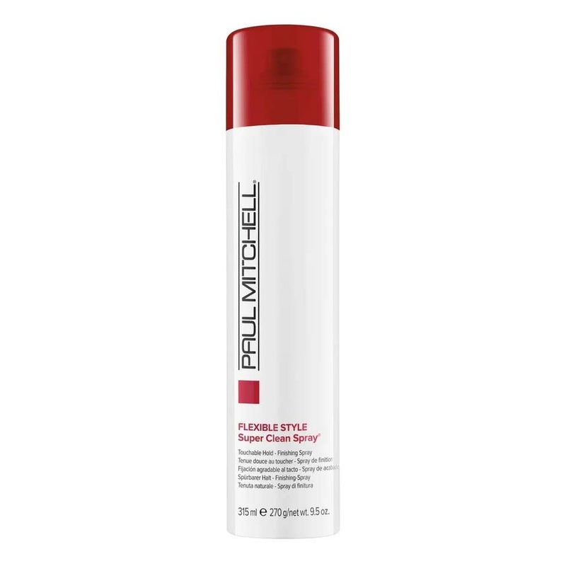 Paul Mitchell Super Clean Hairspray, Fast Drying, Adds Texture + Flexible Hold, For All Hair Types, 9.5 oz - Image 1