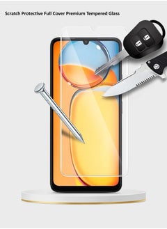 Wtech Xiaomi Redmi 13C 4G / 5G 2023 / Xiaomi Poco C65 4G 2023 Premium Series Curved Edges 9H 2.5D Tempered Glass Screen Protector (MSG9CN) - Clear  - Image 3