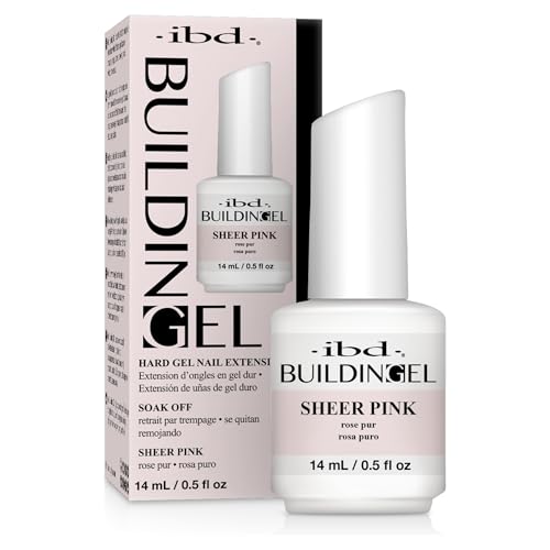 IBD Building Gel Hard Gel Nail Extension Sheer Pink 05 oz