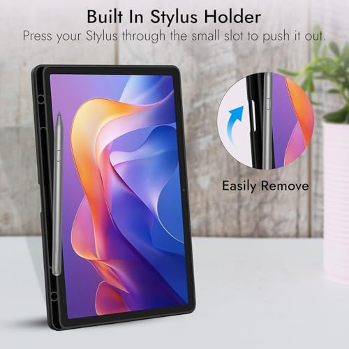 Robustrion Cover for Redmi Pad 2 11 inch Cover Case with [Pencil Holder], Trifold Flip Stand Cover Case for Redmi Pad 2 Cover 11 inch Tablet [Auto Sleep/Wake Support] - Black - Image 4