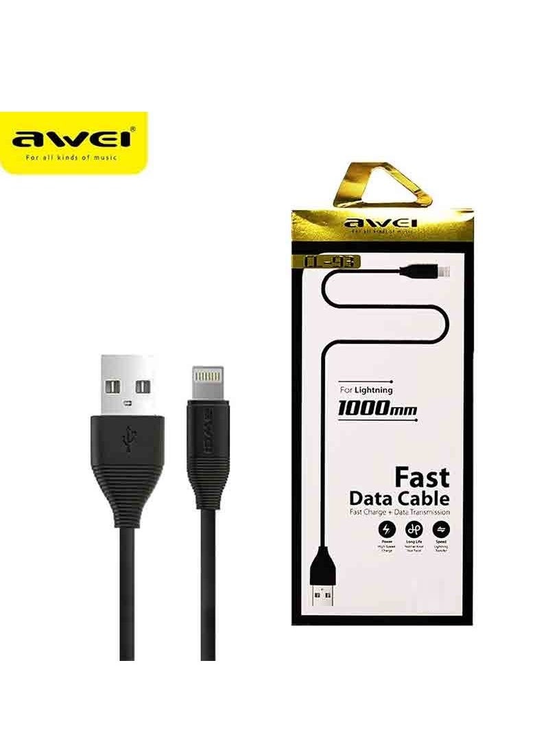 Awei - Awei CL-93 iPhone Lightning Charging Data Cable - Image 1