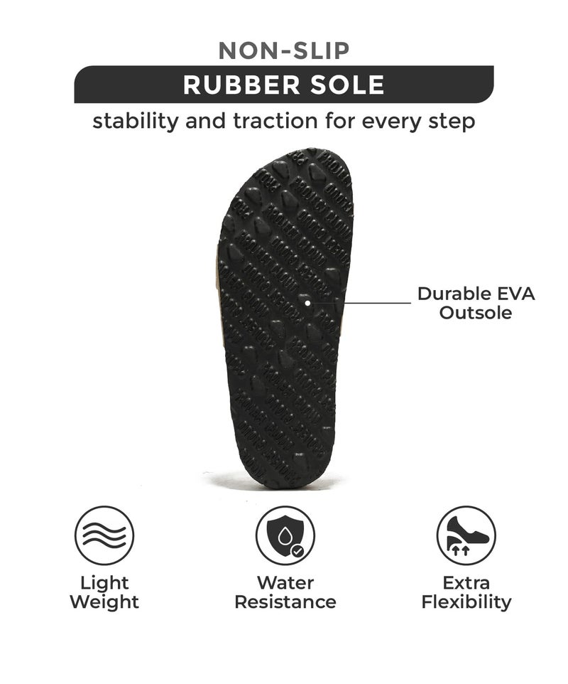 Project Cloud Genuine Leather Sandals Women Dressy Summer Beach Essentials - Flip Flops & Slides with Memory Foam Insole Womens Sandals Comfortable Footwear (Ibiza, Blk, 7) - Image 4