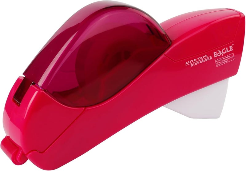 Eagle Automatic Tape Dispenser and Tape Gun. Free 1/2" (12mm) and 3/4" (19mm). Ideal for Taping Gifts, Packages, Scrapbooks and Envelopes (Pink) - Image 1