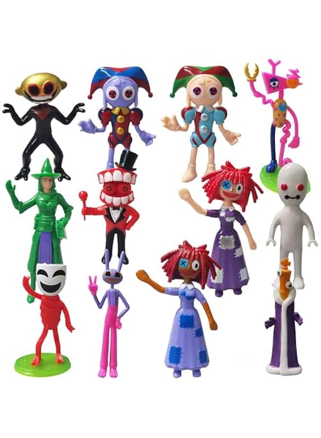 12 Pieces The Amazing Digital Circus Toy Action Figures Collection PVC Action Figures Set Circus Toy Figures - Image 1