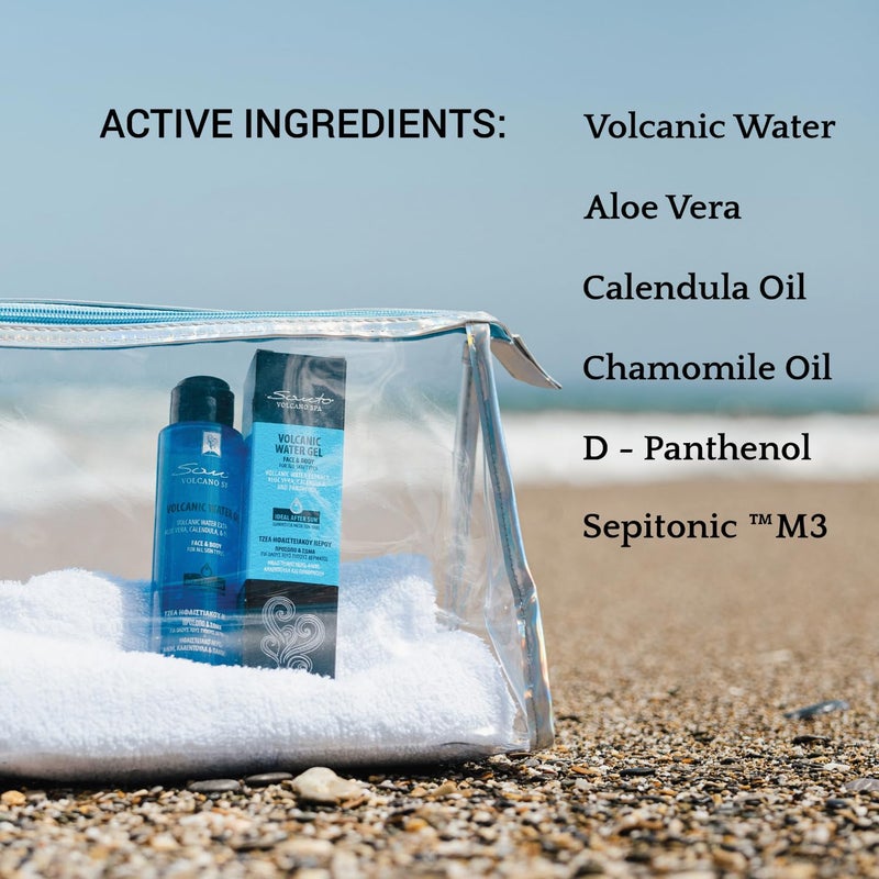 Santo Volcano Spa Santo Volcano Volcanic Water Gel 100ml â€“ Soothing & Hydrating Hydro Gel Moisturizer for Face & Body â€“ Reduces Redness, Itchiness, Irritation and Sunburn - Image 5