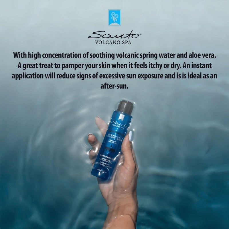 Santo Volcano Spa Santo Volcano Volcanic Water Gel 100ml â€“ Soothing & Hydrating Hydro Gel Moisturizer for Face & Body â€“ Reduces Redness, Itchiness, Irritation and Sunburn - Image 2