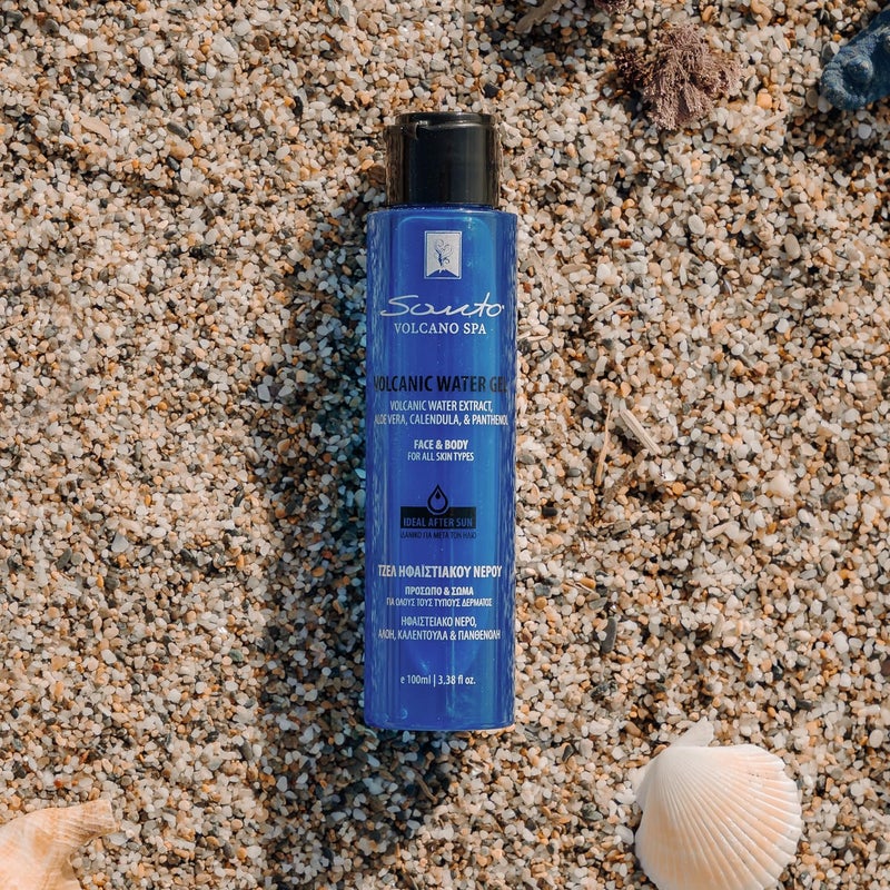 Santo Volcano Spa Santo Volcano Volcanic Water Gel 100ml â€“ Soothing & Hydrating Hydro Gel Moisturizer for Face & Body â€“ Reduces Redness, Itchiness, Irritation and Sunburn - Image 3