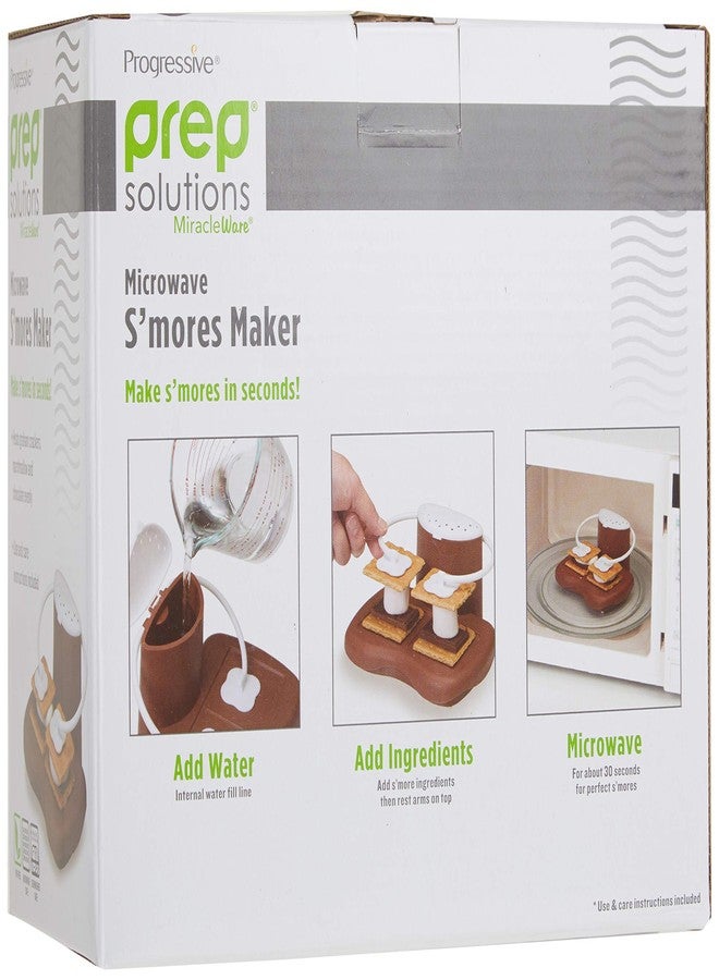 Progressive International PrepSolutions Microwave S'mores Maker, Brown/White - Easy S'mores in Minutes, Perfect for Indoor & Outdoor Use - Image 5