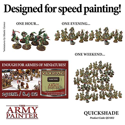 The Army Painter طلاء الجيش السريع لطلاء النماذج، طلاء داكن، وعاء/علبة، 250 مل، حوالي 8.45 أونصة - Image 3