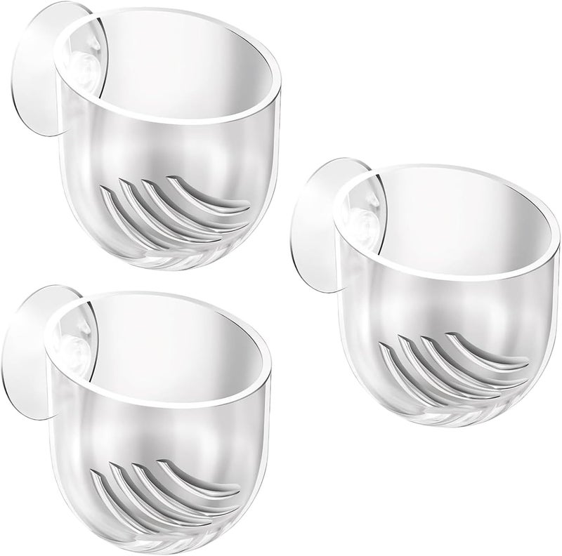 3PCS Transparents Plant Pots with Strong Suction Cups Aquariums Decoration Plant Cup Home Aquariums Aquascapes Fish Tanks Decoration Cup - Image 1