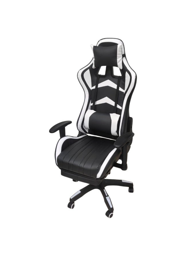 Ergonomic Gaming Chair with Retractable Footrest – High Back Reclining Racing Style Gamer Chair with Adjustable Lumbar Support, Headrest & Height Control