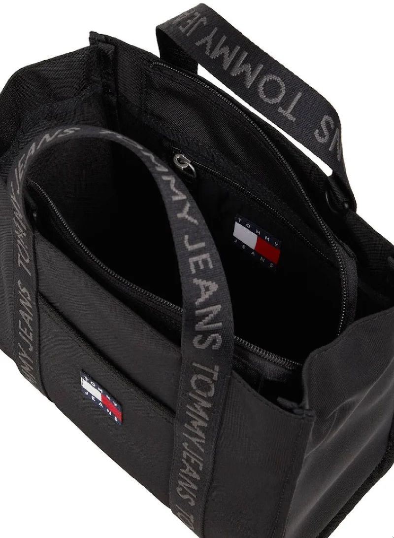 TOMMY JEANS Women's Essential Daily Mini Tote Bag - Polyester, Black