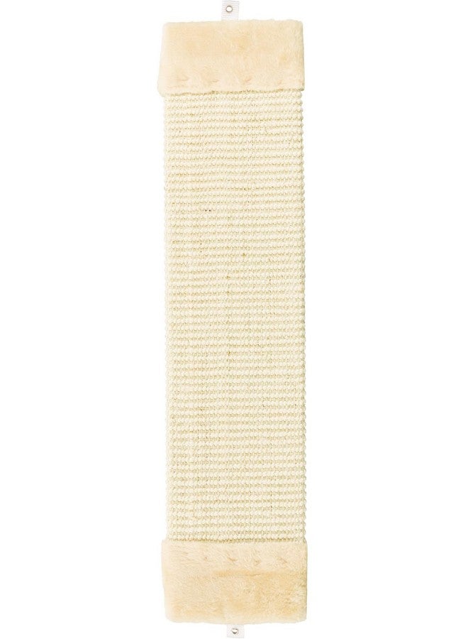 تريكسي لوح خدش للقطط: سجادة/مخملية من نبات السيزال، مملوءة بنبات النعناع البري، متعددة الاستخدامات، لعبة القطط، لوح خدش تفاعلي للقطط - لون طبيعي/بيج (15 × 56 سم)