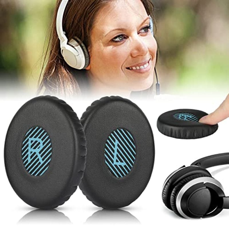 Replacement Ear Pads: Black Memory Foam Cushions - Noise Isolating Secure Fit On-Ear Cushions for Daily Listening, Commute, Workout And Home Use - Image 3