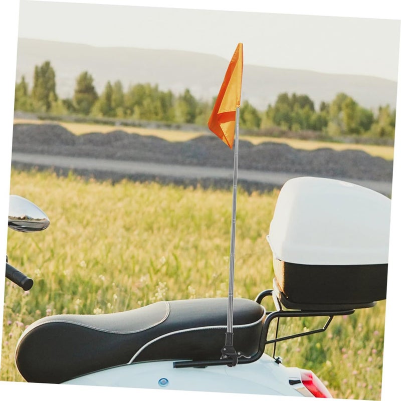 2Pcs Stainless Steel Telescopic Motorcycle Flagpole Kit For Enhanced Visibility And Safety - Image 5