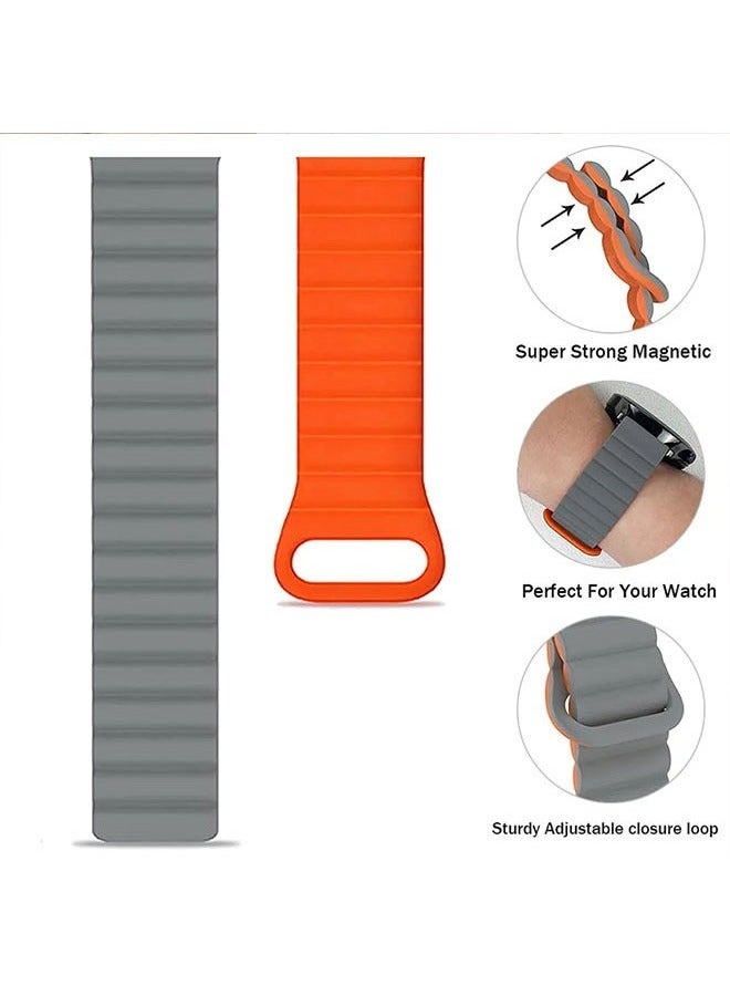 Magnetic Silicone Watch Band For Huawei GT3 /GT4 46mm, and Samsung Galaxy Watch 6 Generic Watch Band 22mm - Image 4
