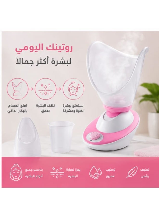 Like a home sauna and steam device for cleaning the skin. The warm steam helps open up pores deeply and removes dirt, oils, and accumulated makeup residue. - Image 3