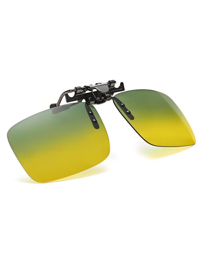 Lovedru Ralph Drew Day And Night Dual-use Sungl With Myopia Clip, Anti-glare Dimming High Beam Night Vision Mirror, Uv Protection Polarized Clip - Image 4