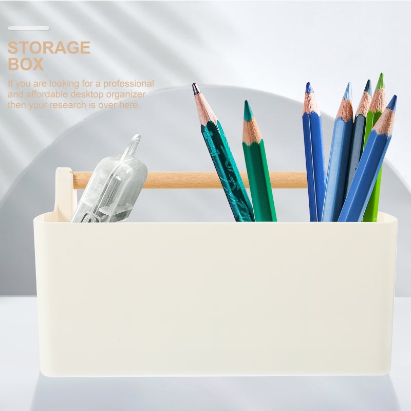 Desk Stationary Organiser, Multi-grid Design for Tidy Workspace, Smooth Arc Corners - Image 3